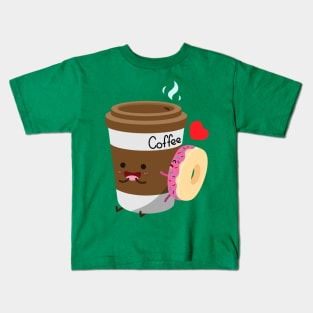 Coffee and Donut Kids T-Shirt